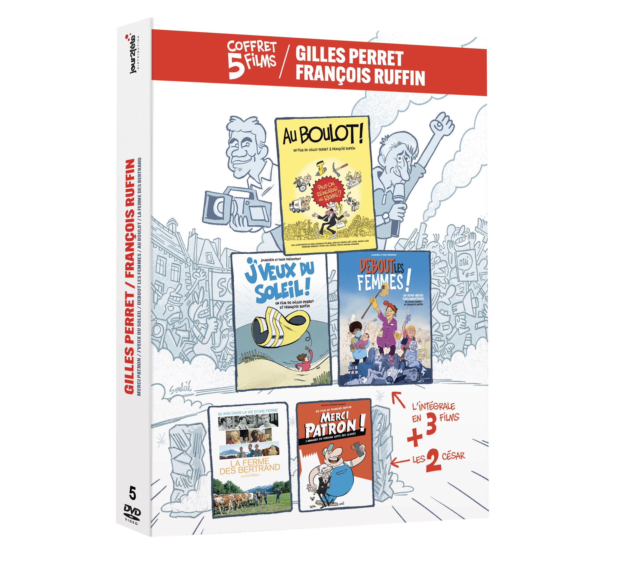 Coffret Gilles Perret, François Ruffin - 5 DVD